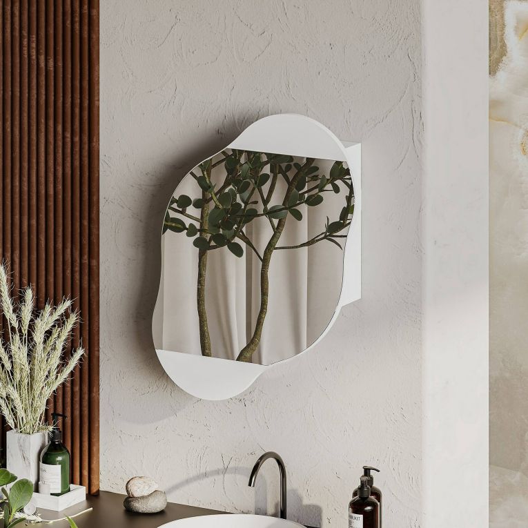 Specchio bianco 60x75h cm - Asterisco