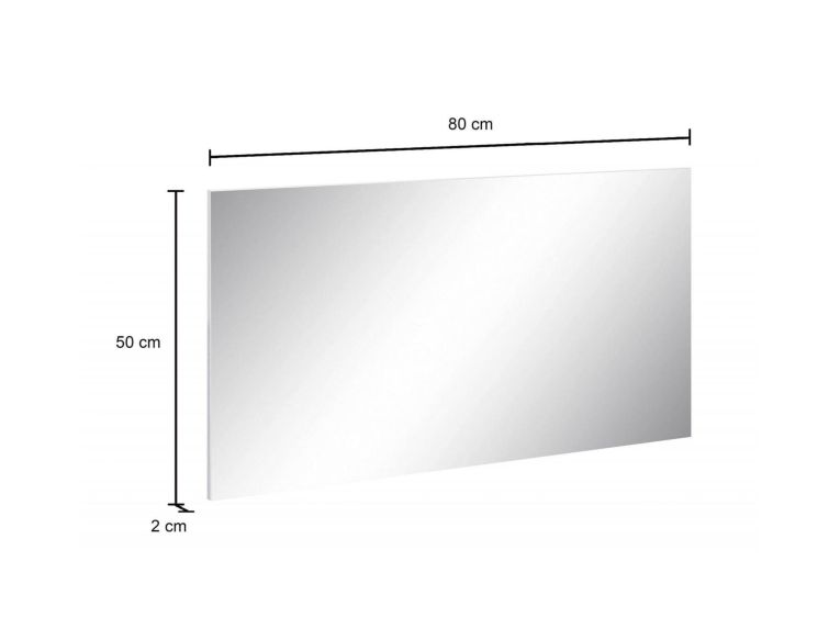 Specchio bianco 80x60h cm - Smeralda