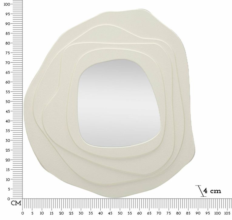 Specchio bianco 90x97h cm - Brennero