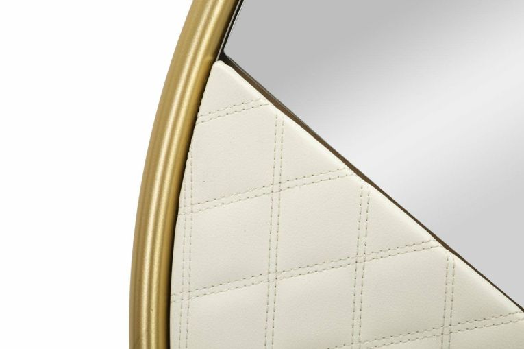 Specchio bianco e oro 80x80h cm - Bozzole