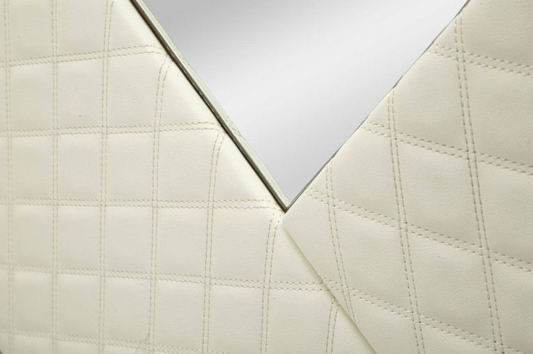 Specchio bianco e oro 80x80h cm - Bozzole