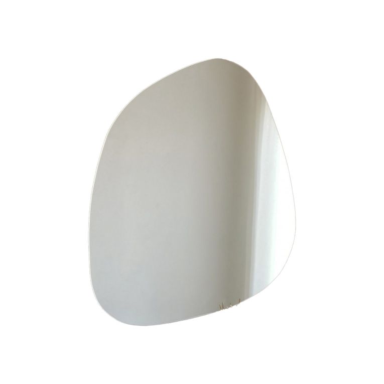 Specchio Bianco Forma Irregolare Tipologia a Muro 75x58h cm, - Moscufo