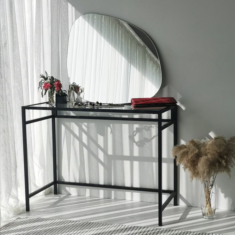 Specchio Bianco Forma Irregolare Tipologia a Muro 75x58h cm, - Moscufo