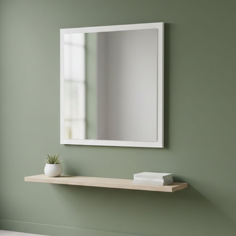 Specchio bianco lucido 60x60h cm - Lelia