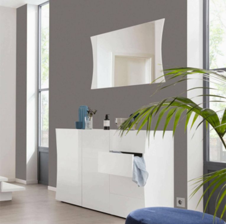 Specchio bianco lucido 71x60h cm - Agaton