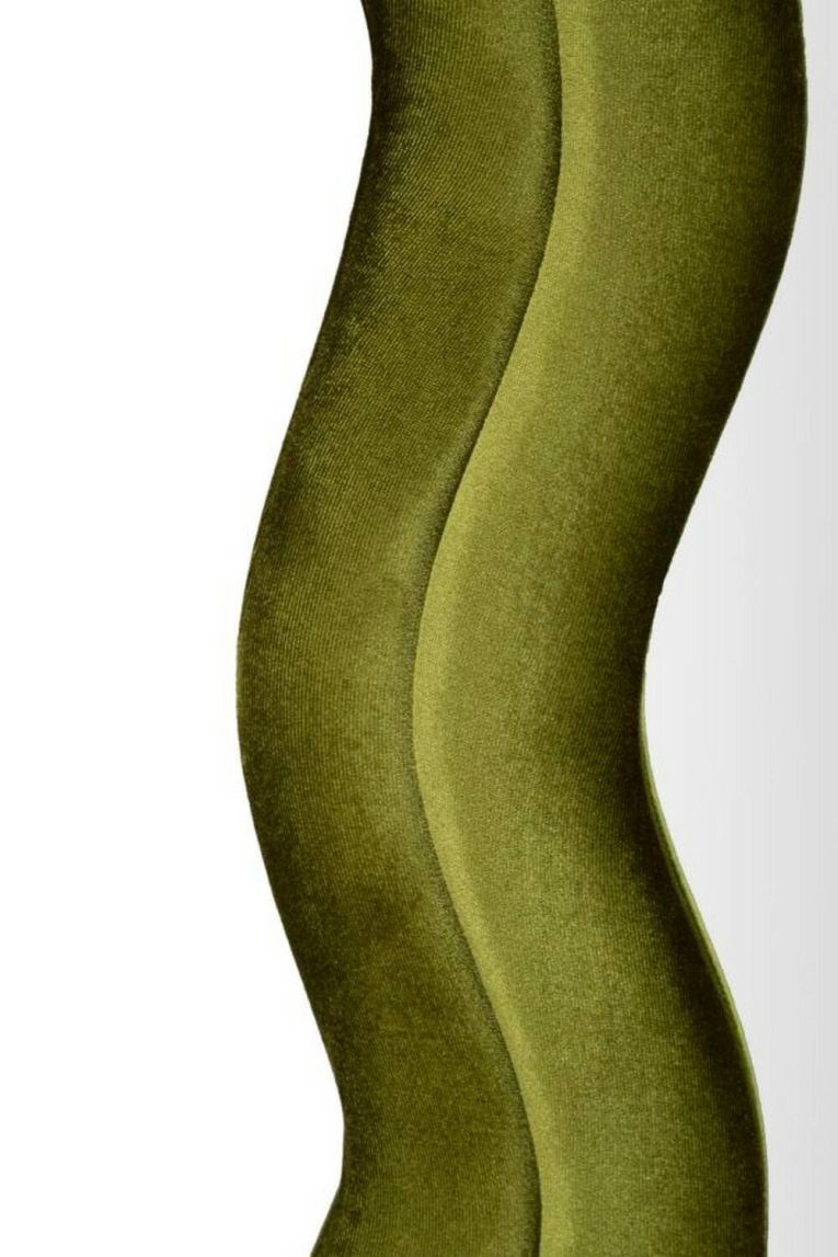Specchio Blevio, Specchiera, Articolo d'arredo a muro, Decorazione con specchio, 60x4 h160 cm, Verde