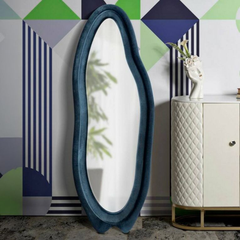 Specchio blu 40x160h cm - Brione