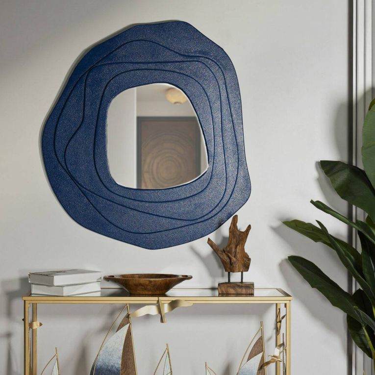 Specchio blu 90x97h cm - Brennero