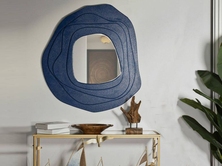 Specchio blu 90x97h cm - Brennero