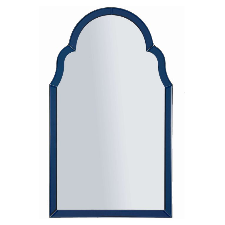 Specchio blu Trasparente Cornice Sagomata Forma Rettangolare 47x80h cm, Tipologia a Parete - Mostarr