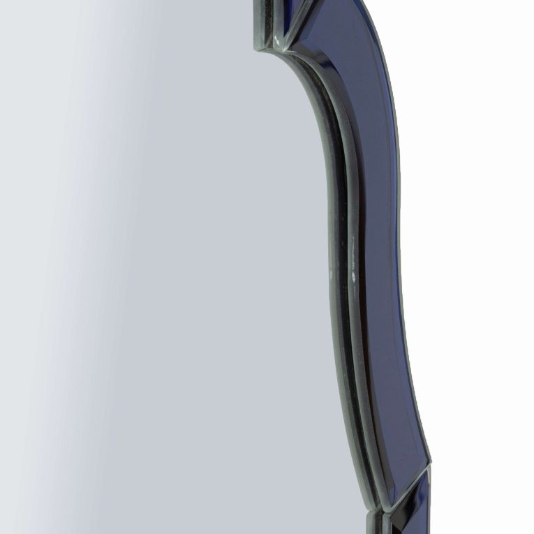 Specchio blu Trasparente Cornice Sagomata Forma Rettangolare 47x80h cm, Tipologia a Parete - Mostarr
