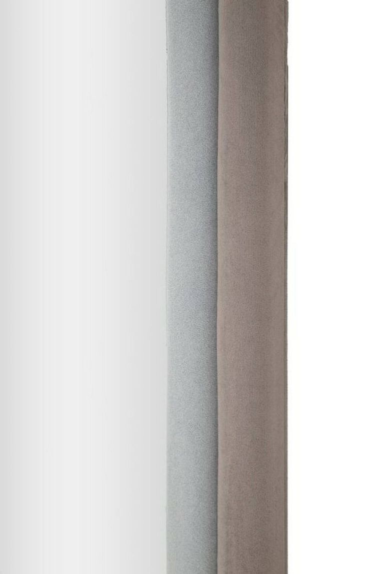Specchio Bondone, Specchiera, Articolo d'arredo a muro, Decorazione con specchio, 60x4 h160 cm, Tortora e Grigio