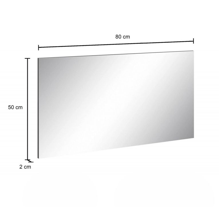 Specchio cemento 80x60h cm - Deanna