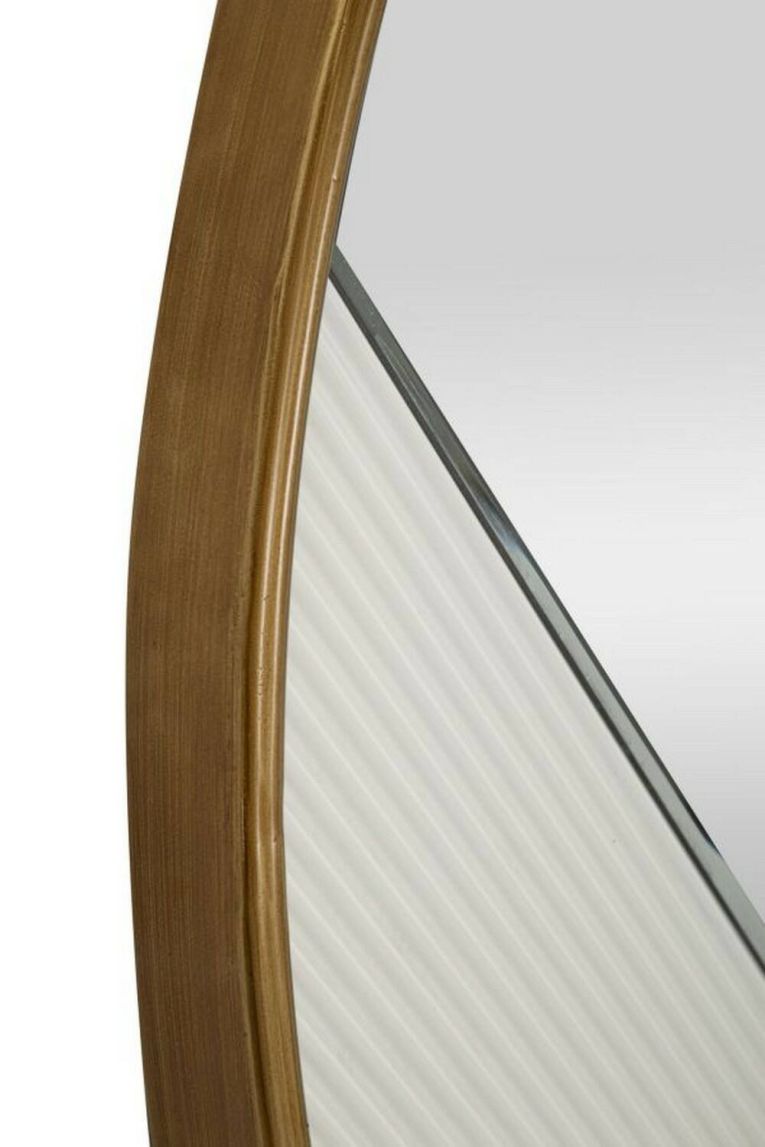 Specchio circolare bianco e oro 80x80h cm - Santelia