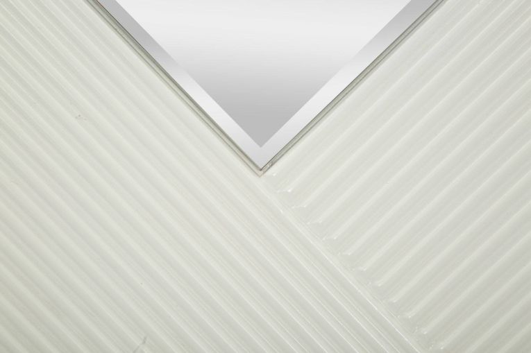 Specchio circolare bianco e oro 80x80h cm - Santelia