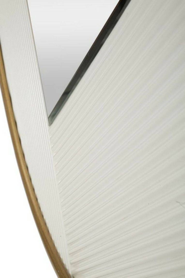 Specchio circolare bianco e oro 80x80h cm - Santelia