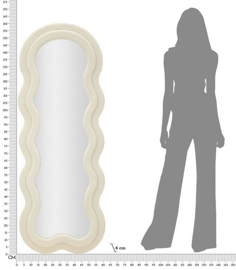 Specchio crema 40x160h cm - Bottarone