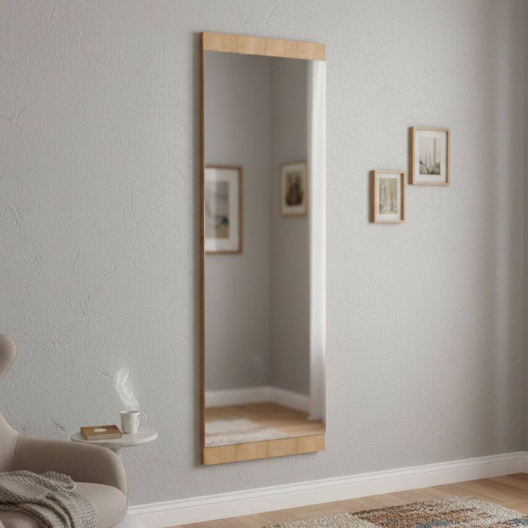 Specchio da parete rovere 40x120h cm - Fiammetta