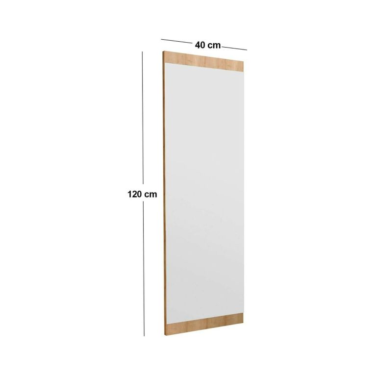 Specchio da parete rovere 40x120h cm - Fiammetta