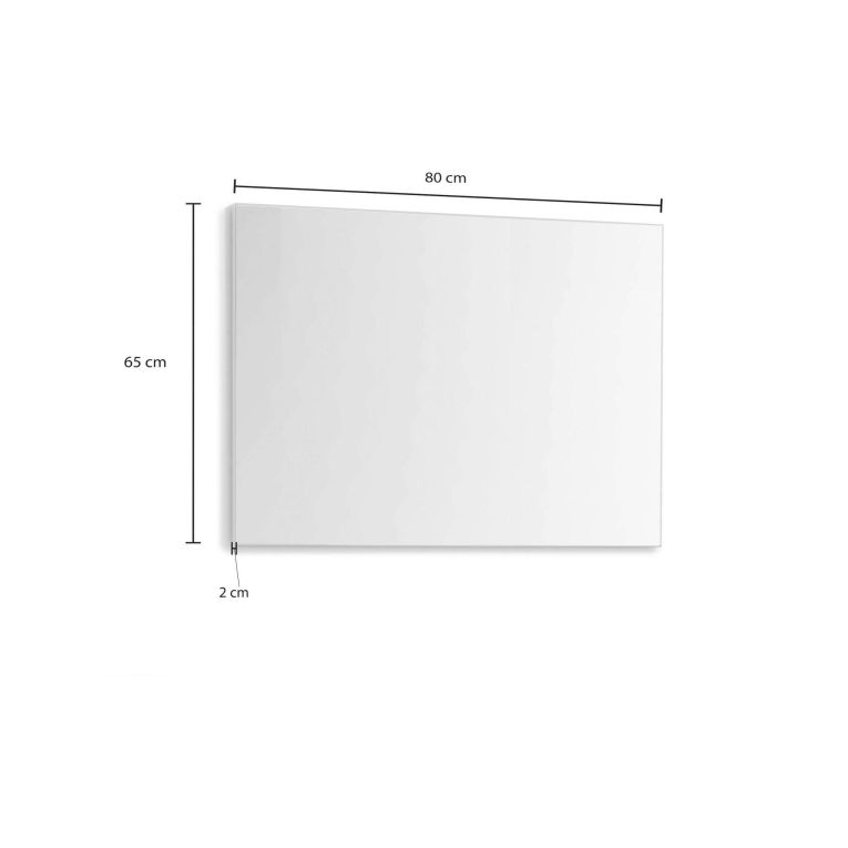 Specchio Durban, Specchiera, Articolo d'arredo a muro, Decorazione con specchio, Made in Italy, Antracite, 80x2h65 cm
