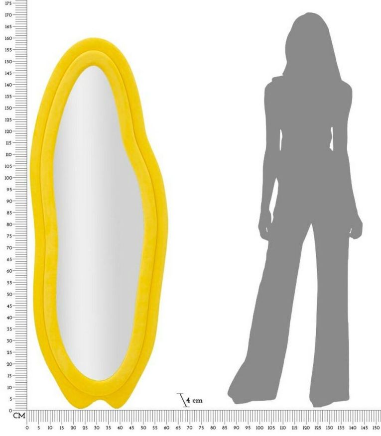 Specchio giallo 40x160h cm - Brione