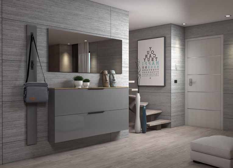 Specchio grigio 160x65h cm - Ayana