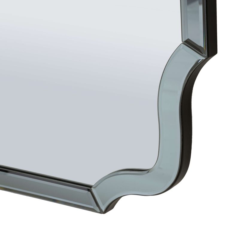 Specchio Grigio Trasparente Cornice Sagomata Forma Rettangolare 60x150h cm, Tipologia a Parete - Dadahani