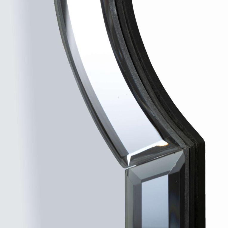 Specchio Grigio Trasparente Cornice Sagomata Forma Rettangolare 60x90h cm, Tipologia a Parete - Jajce