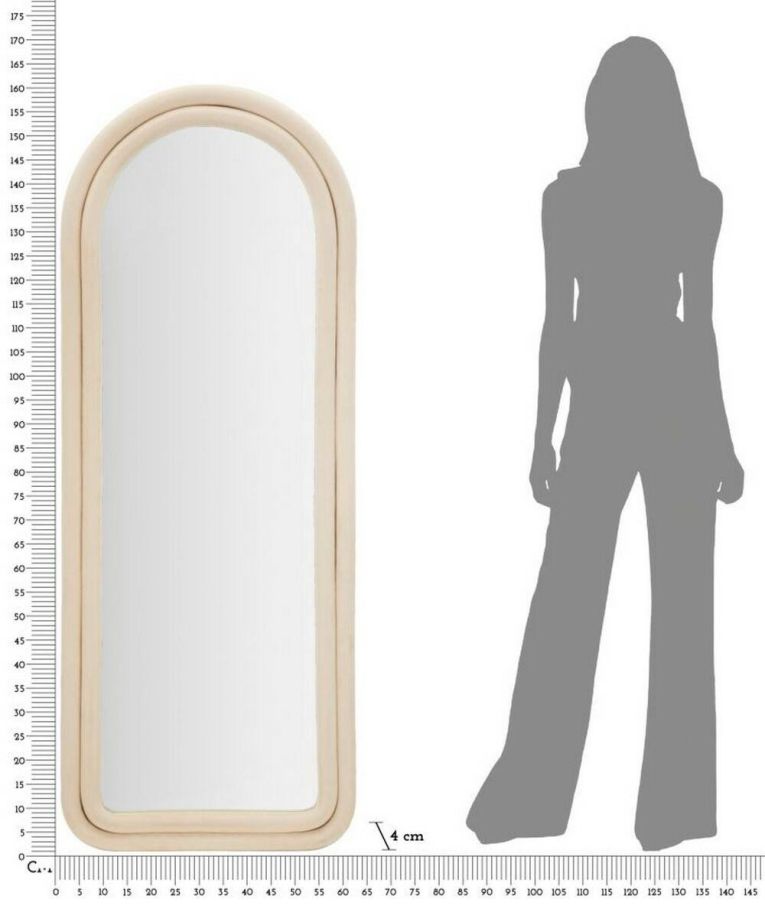 Specchio ingresso crema 60x160h cm - Segal