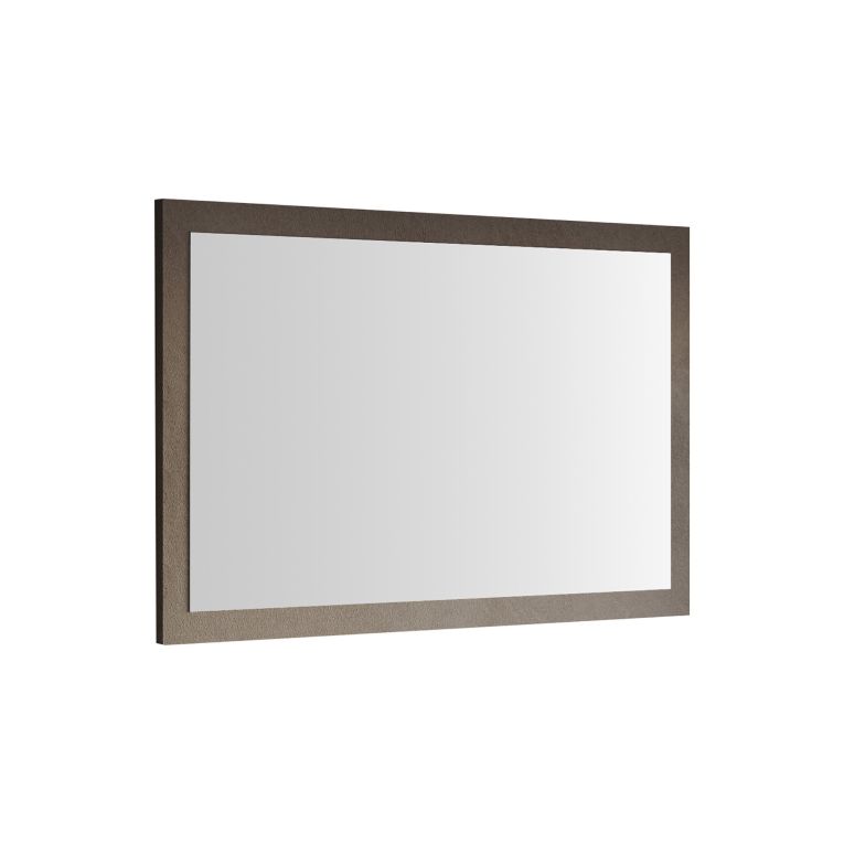 Specchio Marrone Bronzo Forma Rettangolare Tipologia da Appendere 110x68h cm, Materiale Struttura in Vetro - Isontino