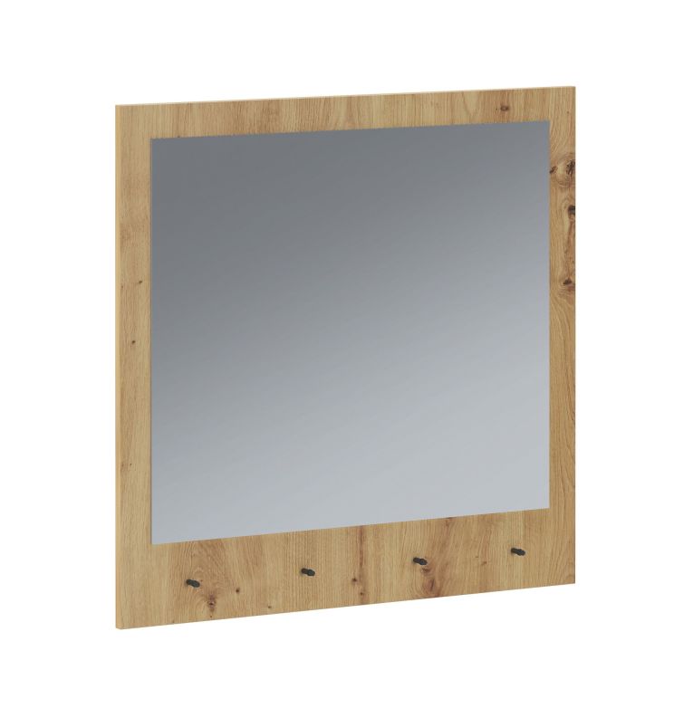 Specchio Marrone Rovere Nodi Forma Rettangolare Tipologia da Appendere 78x76h cm, Materiale Struttura in Vetro - Cherasco