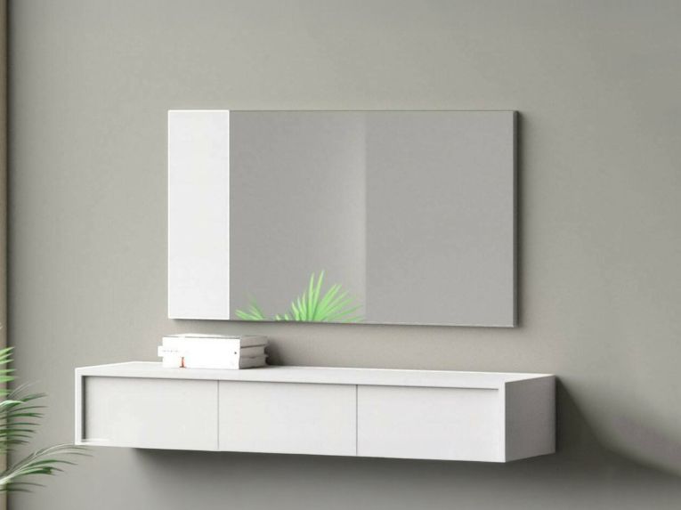 Specchio minimal bianco 110x60h cm - Atri