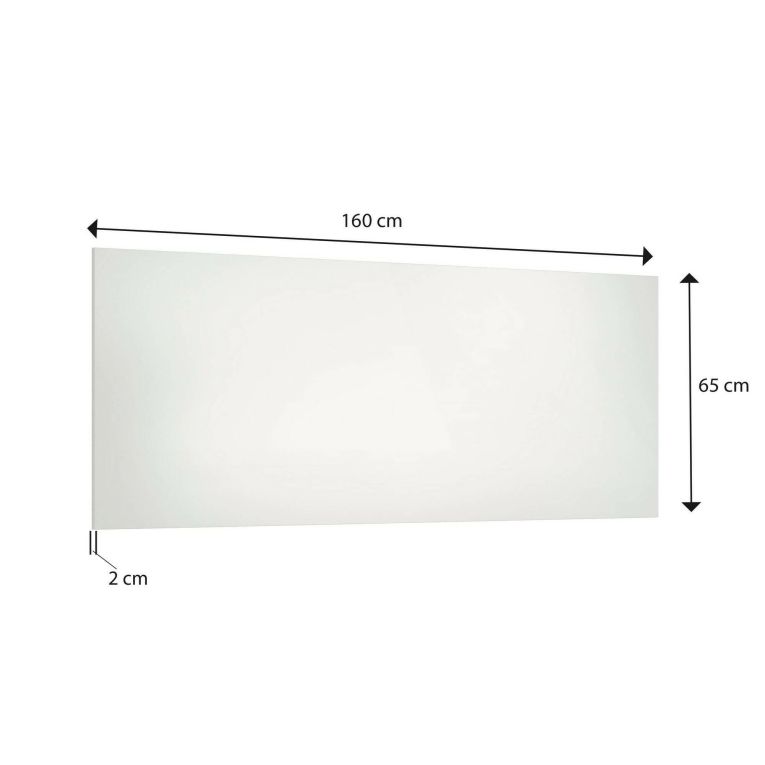 Specchio moderno bianco lucido 160x65h cm - Ayana