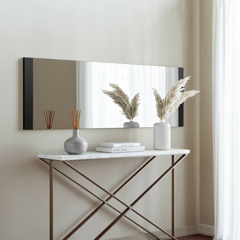 Specchio nero 120x40h cm - Fidenza