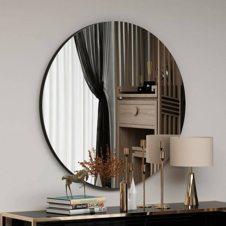 Specchio nero 70x70h cm - Bairo