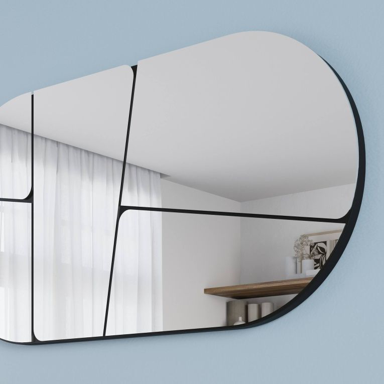 Specchio nero 80x40h cm - Stezzano