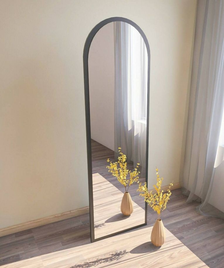 Specchio nero con cavalletto 50x160h cm - Artus