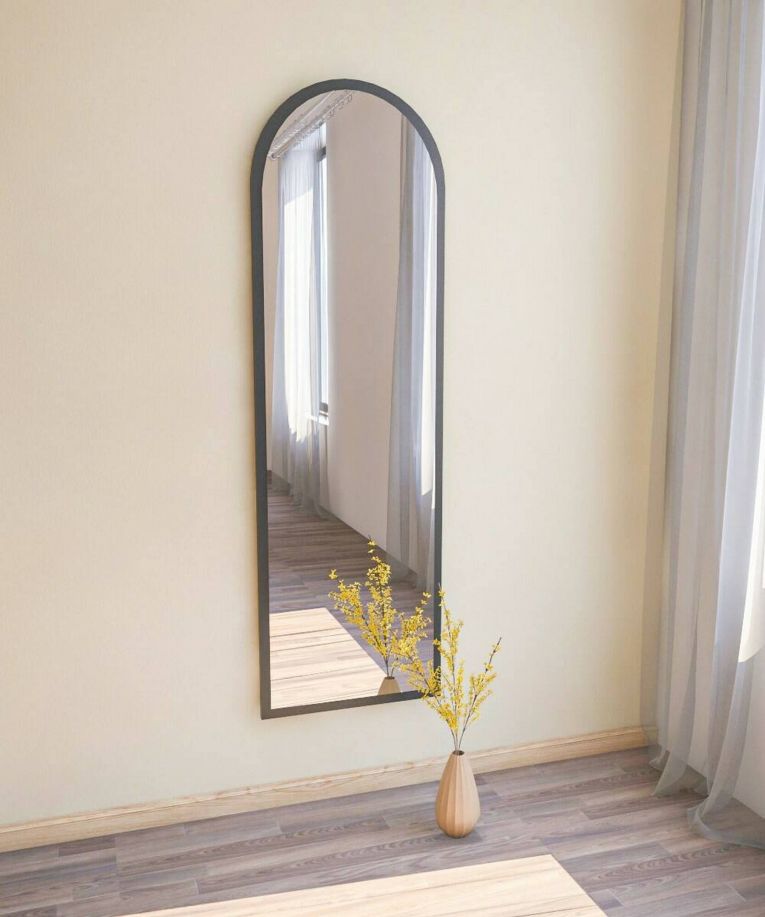 Specchio nero con cavalletto 50x160h cm - Artus