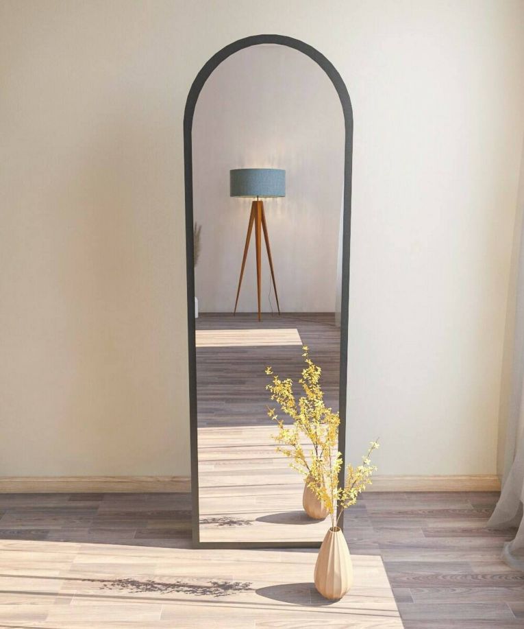 Specchio nero con cavalletto 50x160h cm - Artus