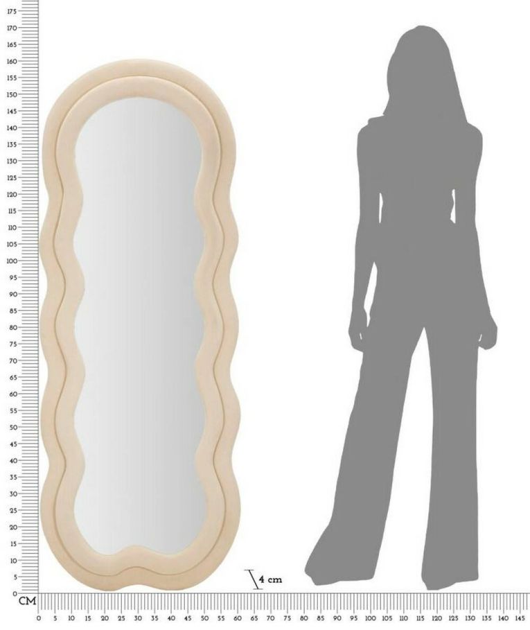 Specchio nuvola crema 60x160h cm - Marylin