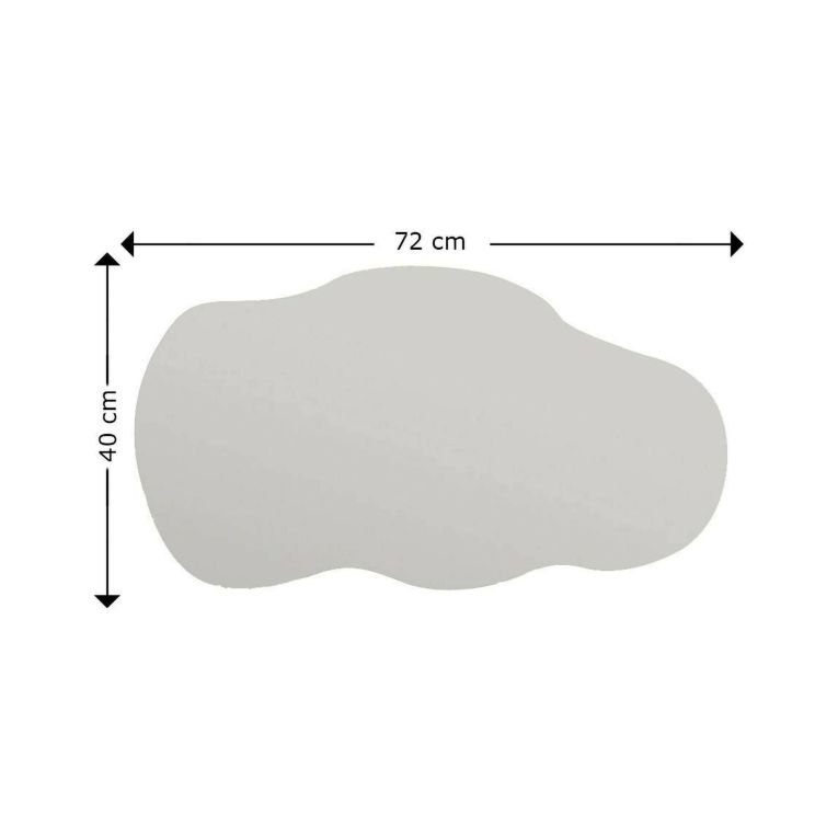 Specchio nuvola nero 40x72h cm - Saburo
