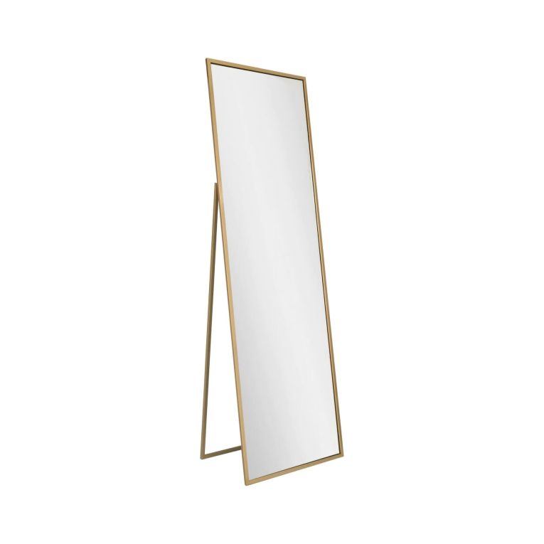 Specchio oro con cavalletto nero 50x170h cm - Ronzone