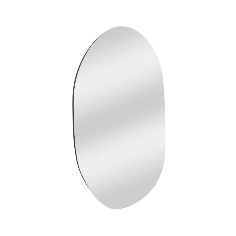 Specchio Pelagus, Specchiera, Articolo d'arredo a muro, Specchio con cornice, 52x2h89 cm, Nero