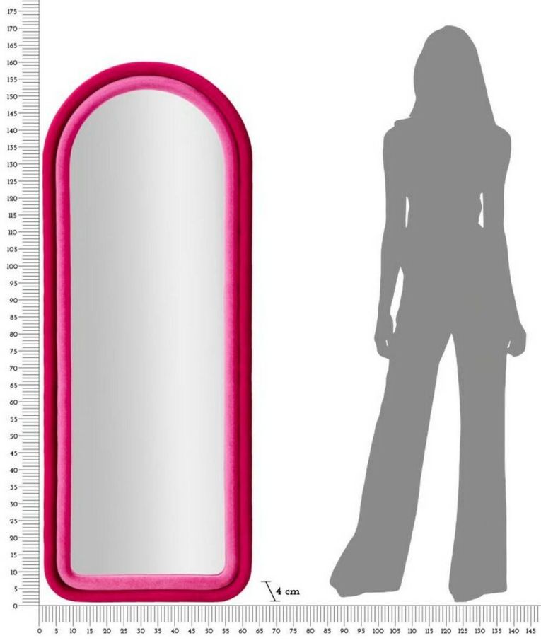 Specchio piccolo fucsia 60x160h cm - Segal