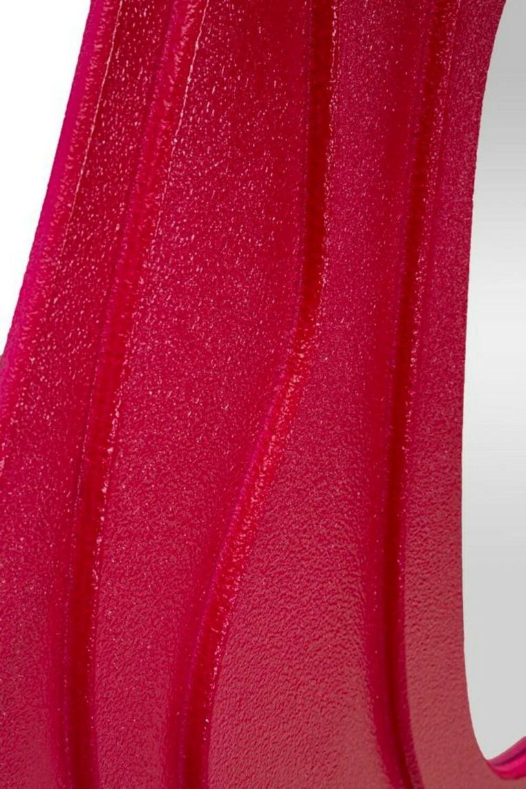 Specchio Piracicaba, Specchiera, Articolo d'arredo a muro, Decorazione con specchio, 90x4 h97 cm, Fucsia