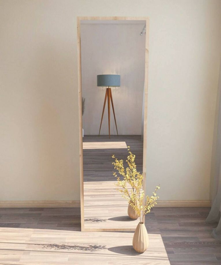 Specchio rettangolare con cavalletto rovere 50x160h cm - Dragone