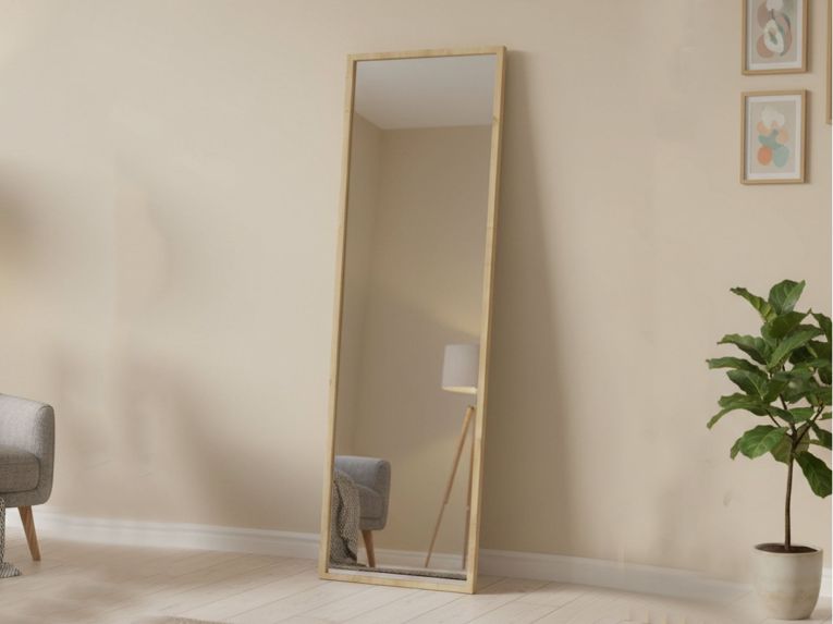Specchio rettangolare con cavalletto rovere 50x160h cm - Dragone
