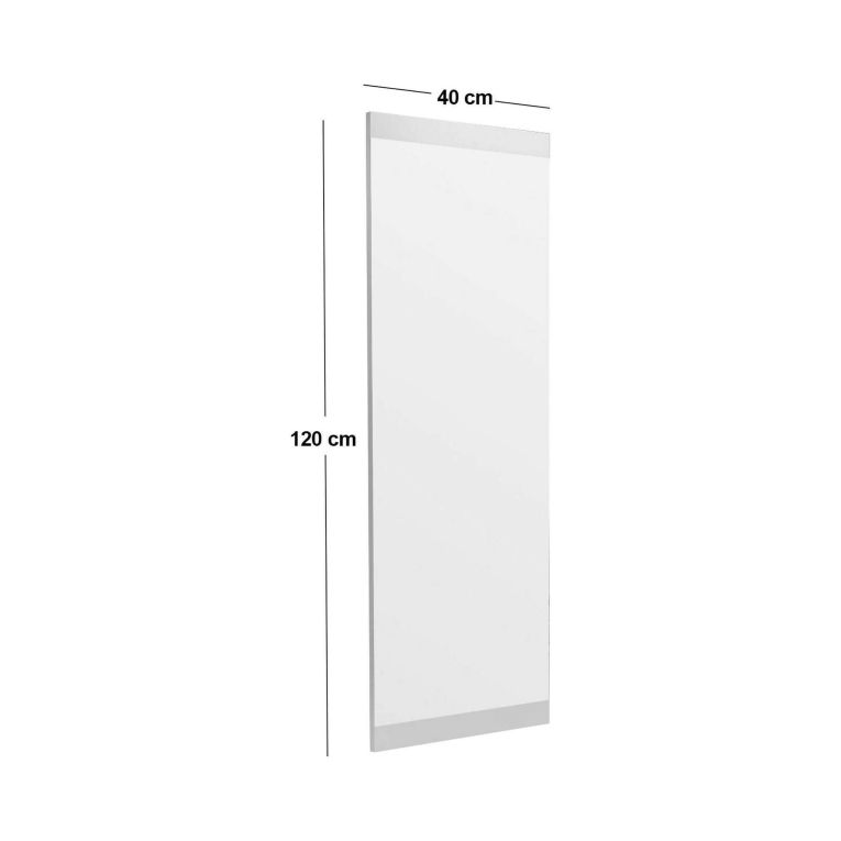 Specchio soggiorno bianco 40x120h cm - Fiammetta