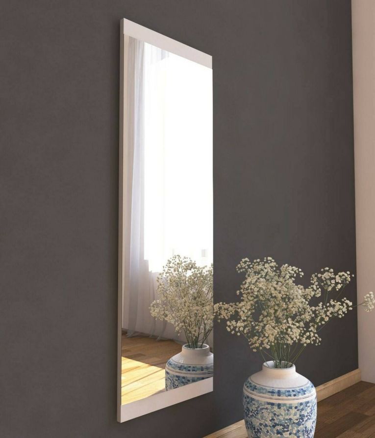 Specchio soggiorno bianco 40x120h cm - Fiammetta
