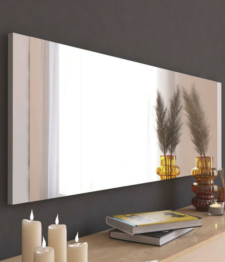 Specchio soggiorno bianco 40x120h cm - Fiammetta